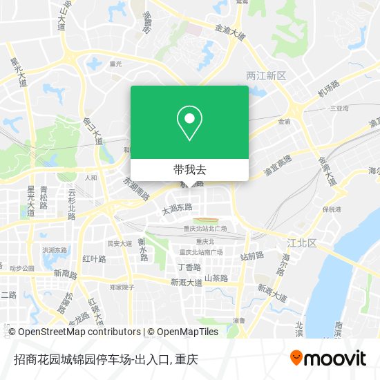 招商花园城锦园停车场-出入口地图