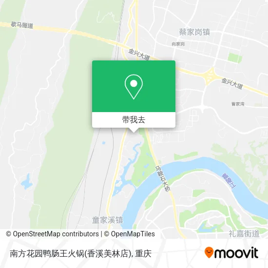 南方花园鸭肠王火锅(香溪美林店)地图