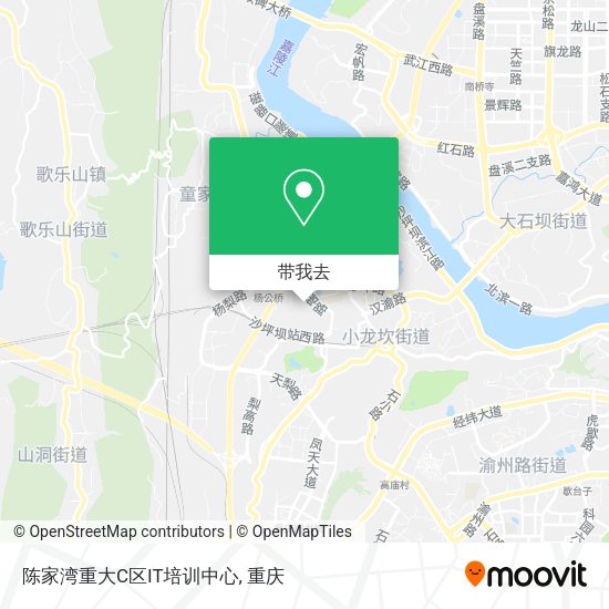 陈家湾重大C区IT培训中心地图