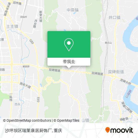 沙坪坝区瑞莱康居厨饰厂地图