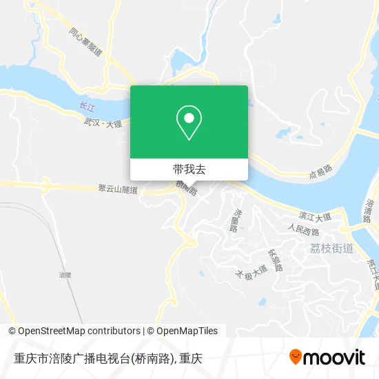 重庆市涪陵广播电视台(桥南路)地图