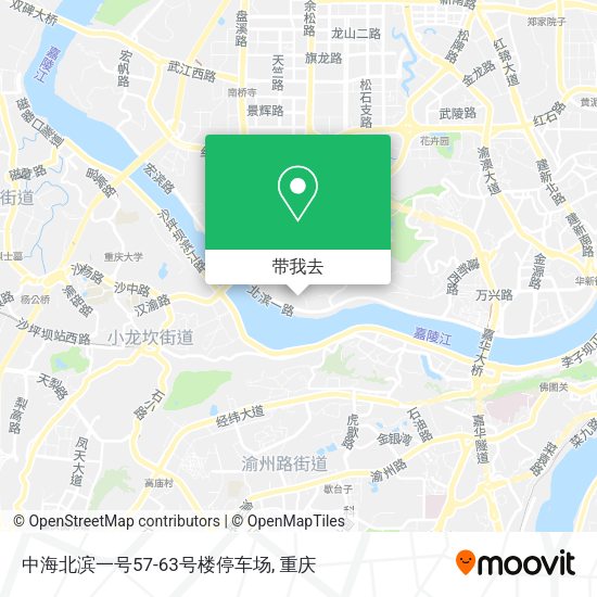 中海北滨一号57-63号楼停车场地图
