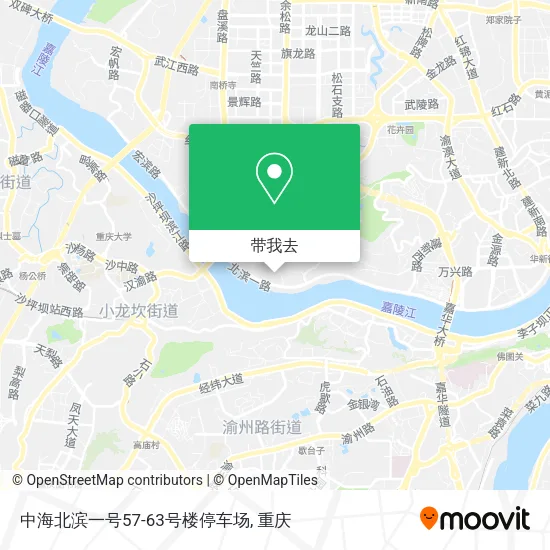 中海北滨一号57-63号楼停车场地图
