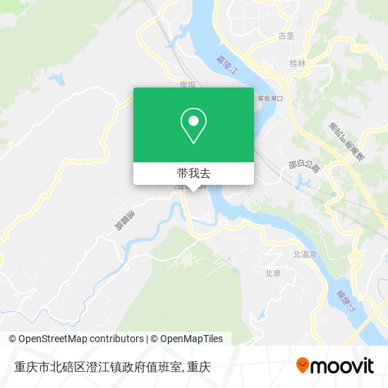 重庆市北碚区澄江镇政府值班室地图