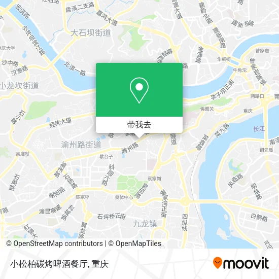 小松柏碳烤啤酒餐厅地图