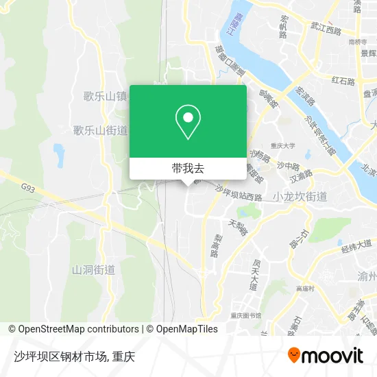 沙坪坝区钢材市场地图