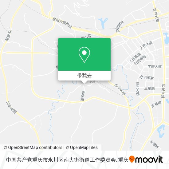中国共产党重庆市永川区南大街街道工作委员会地图