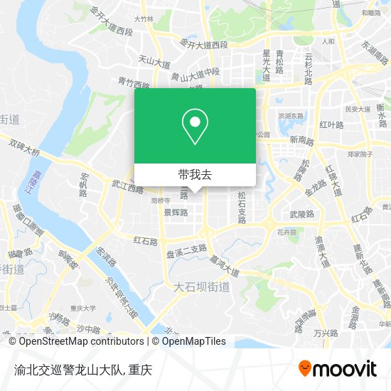 渝北交巡警龙山大队地图