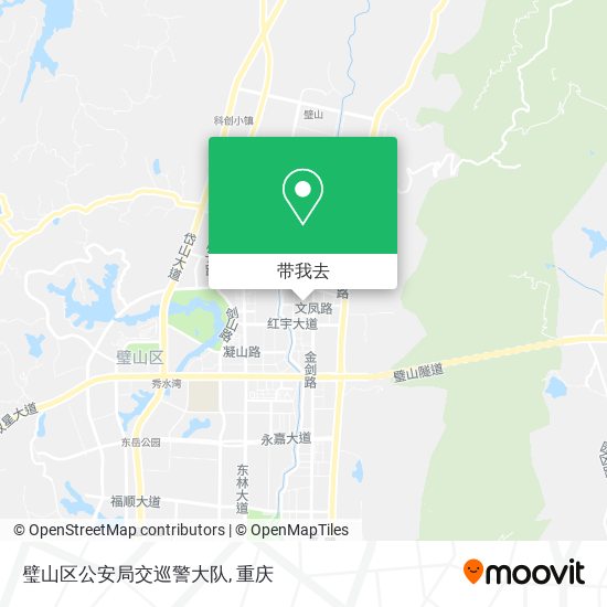 璧山区公安局交巡警大队地图