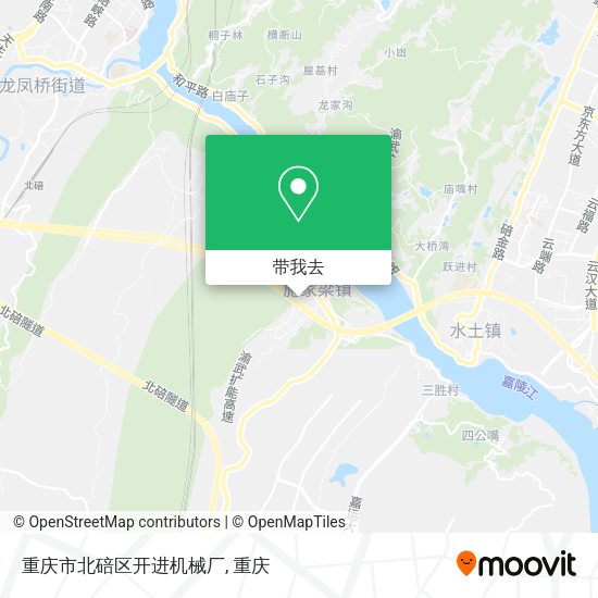 重庆市北碚区开进机械厂地图