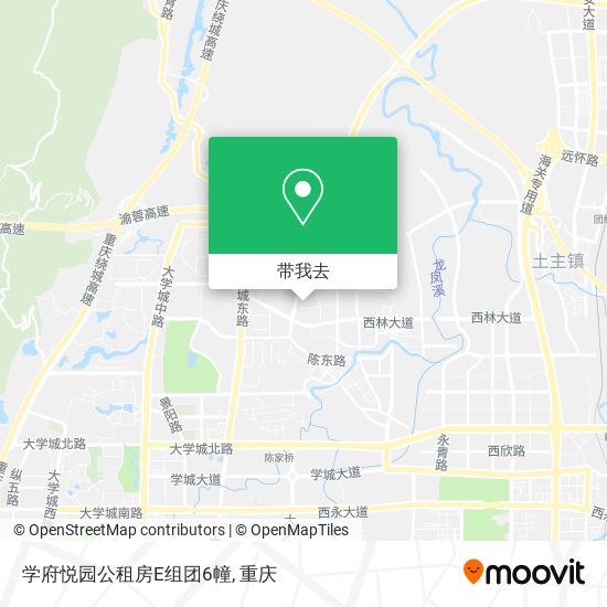 学府悦园公租房E组团6幢地图