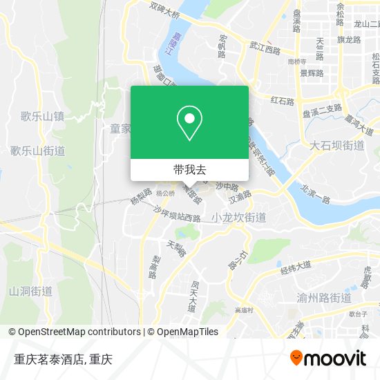 重庆茗泰酒店地图