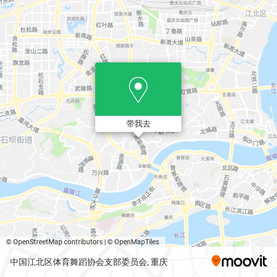 中国江北区体育舞蹈协会支部委员会地图