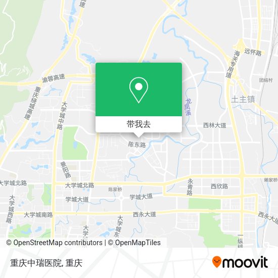 重庆中瑞医院地图
