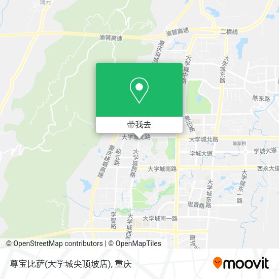 尊宝比萨(大学城尖顶坡店)地图