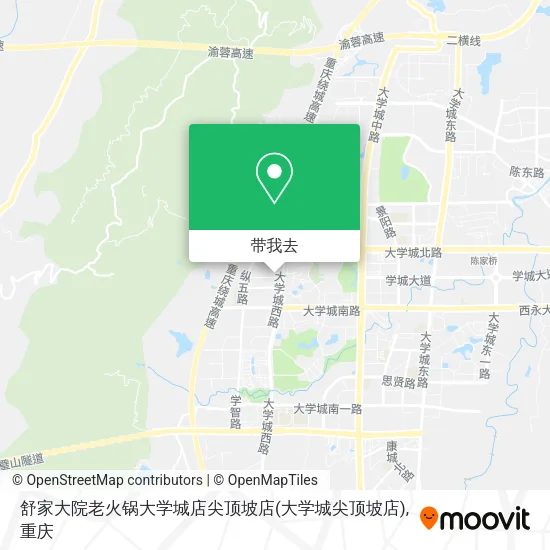舒家大院老火锅大学城店尖顶坡店(大学城尖顶坡店)地图
