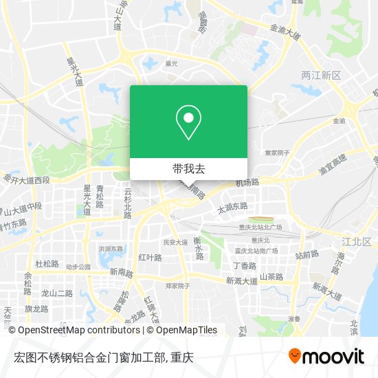 宏图不锈钢铝合金门窗加工部地图
