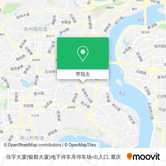 佳宇大厦(银都大厦)地下停车库停车场-出入口地图