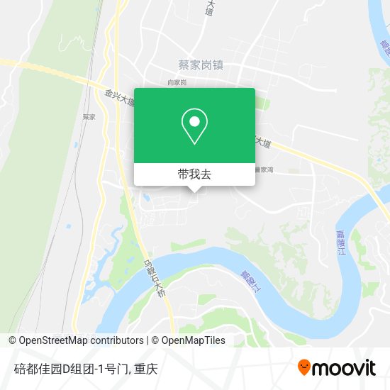 碚都佳园D组团-1号门地图