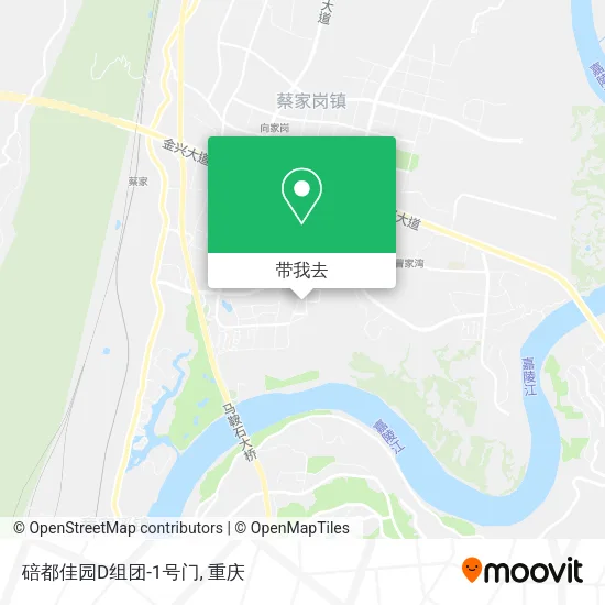 碚都佳园D组团-1号门地图