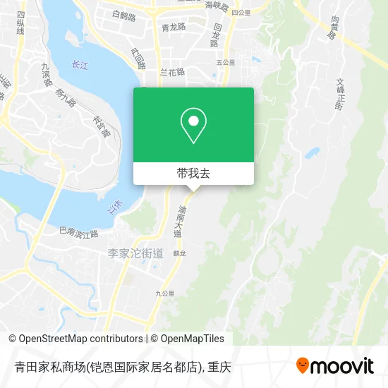 青田家私商场(铠恩国际家居名都店)地图