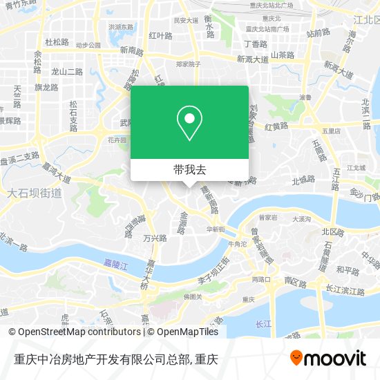 重庆中冶房地产开发有限公司总部地图
