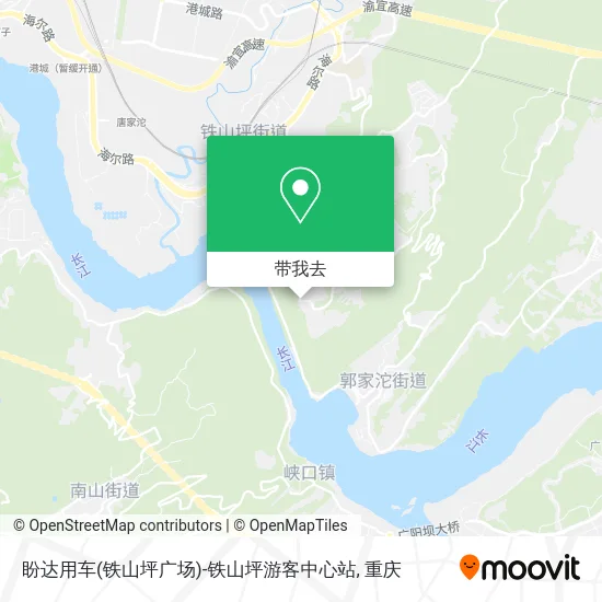 盼达用车(铁山坪广场)-铁山坪游客中心站地图