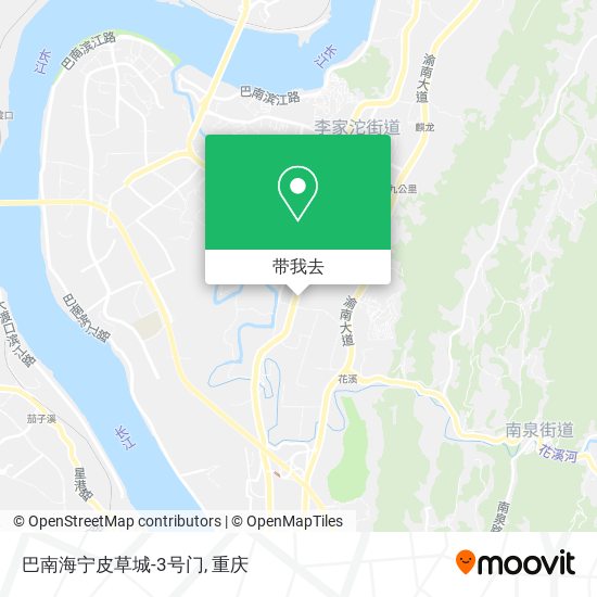 巴南海宁皮草城-3号门地图