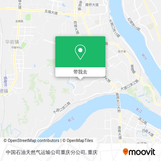 中国石油天然气运输公司重庆分公司地图