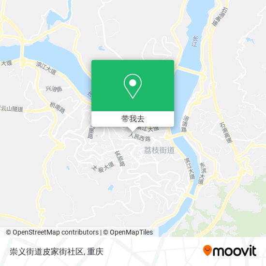 崇义街道皮家街社区地图