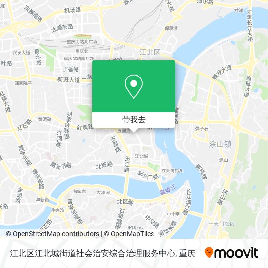 江北区江北城街道社会治安综合治理服务中心地图