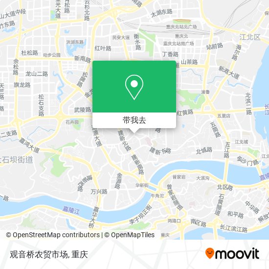 观音桥农贸市场地图
