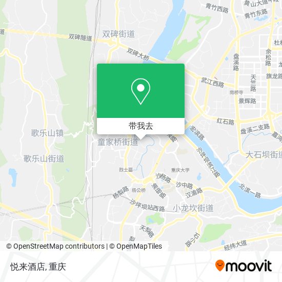 悦来酒店地图
