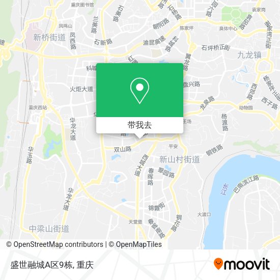 盛世融城A区9栋地图