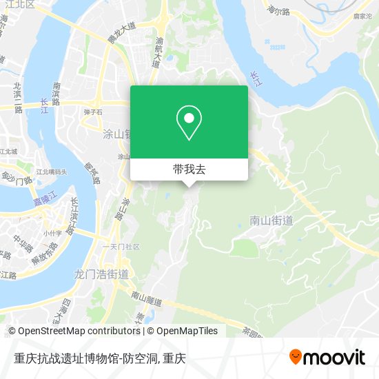 重庆抗战遗址博物馆-防空洞地图