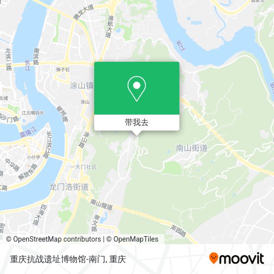 重庆抗战遗址博物馆-南门地图