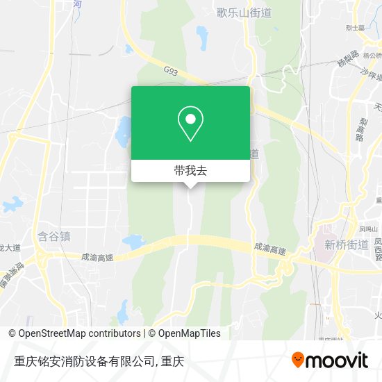 重庆铭安消防设备有限公司地图