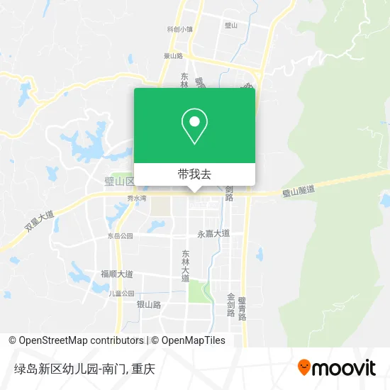 绿岛新区幼儿园-南门地图