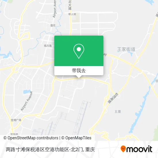 两路寸滩保税港区空港功能区-北2门地图