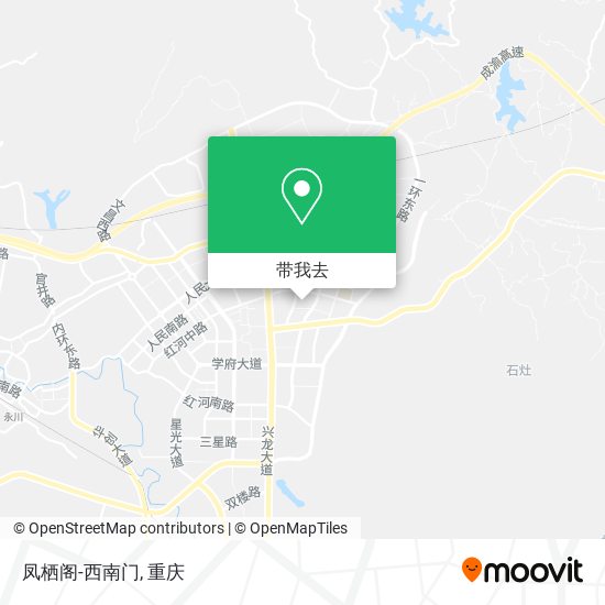 凤栖阁-西南门地图