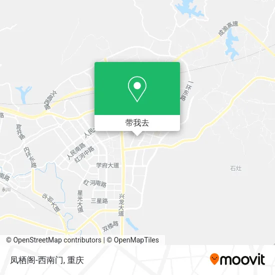凤栖阁-西南门地图