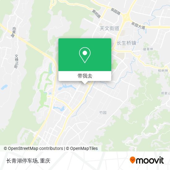 长青湖停车场地图