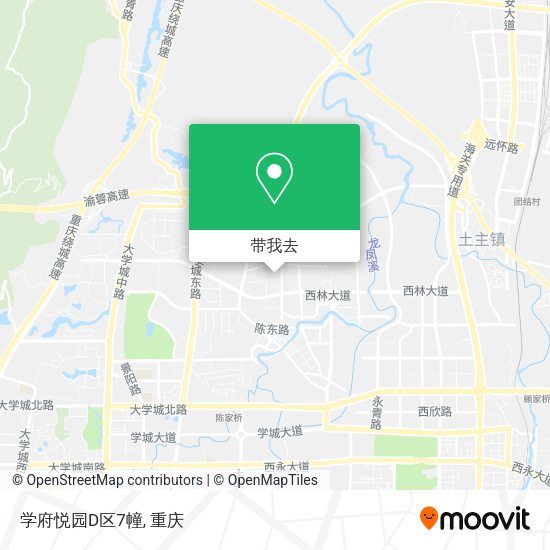 学府悦园D区7幢地图