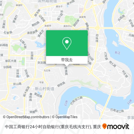 中国工商银行24小时自助银行(重庆毛线沟支行)地图