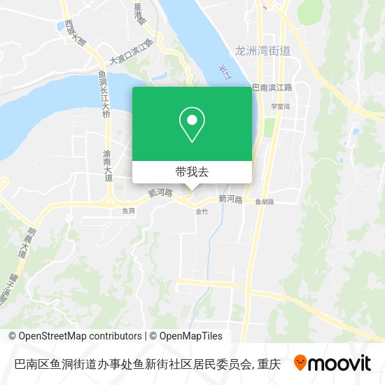 巴南区鱼洞街道办事处鱼新街社区居民委员会地图