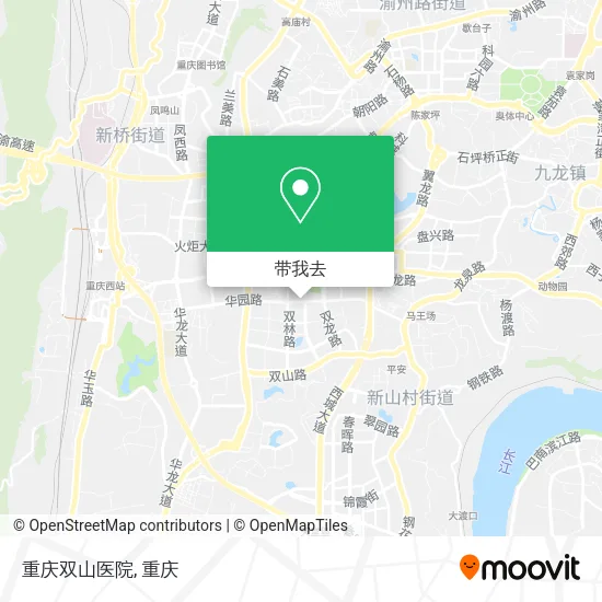 重庆双山医院地图