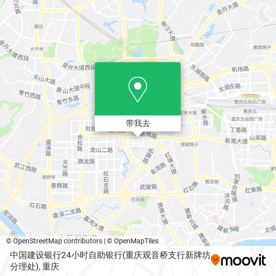中国建设银行24小时自助银行(重庆观音桥支行新牌坊分理处)地图
