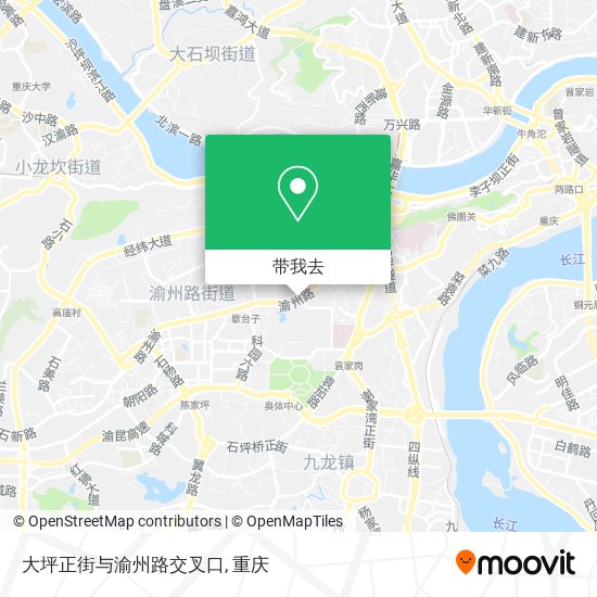 大坪正街与渝州路交叉口地图