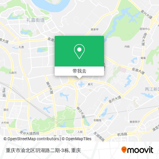 重庆市渝北区玥湖路二期-3栋地图