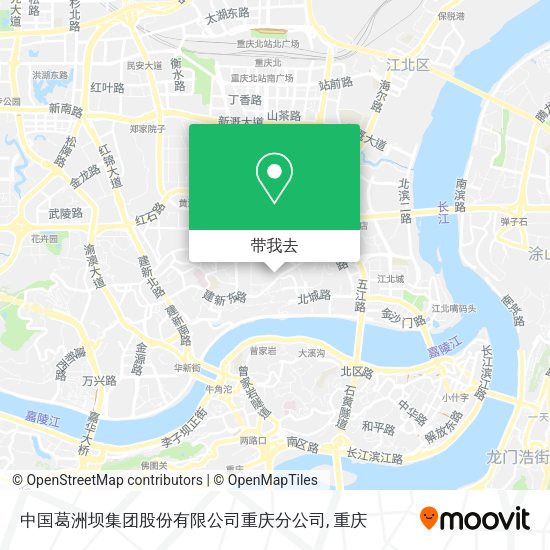 中国葛洲坝集团股份有限公司重庆分公司地图